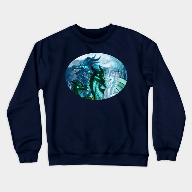 Wings of Fire - Royal SeaWings - Auklet, Tsunami, Turtle, Anemone Crewneck Sweatshirt by Biohazardia